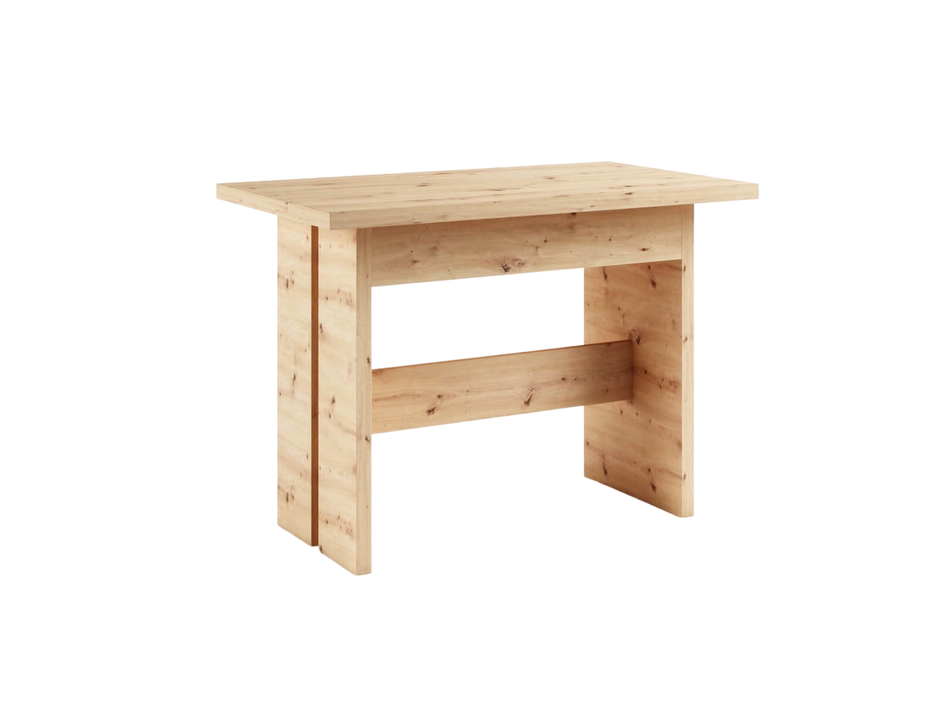 Stół kuchenny N-3 z blatem laminowanym 105x60 cm w kolorze dąb artisan, widok z góry